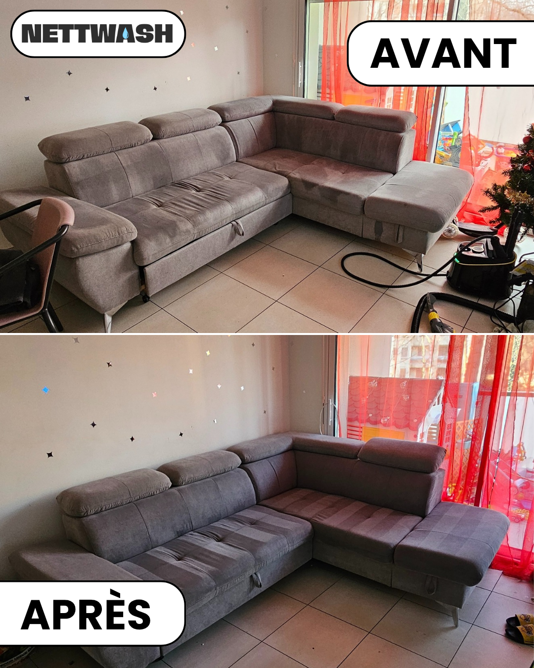 Nettoyage canapé à Lyon et alentours